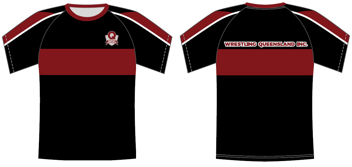 Wrestling Queensland Inc Wrestling Qld training jerseys